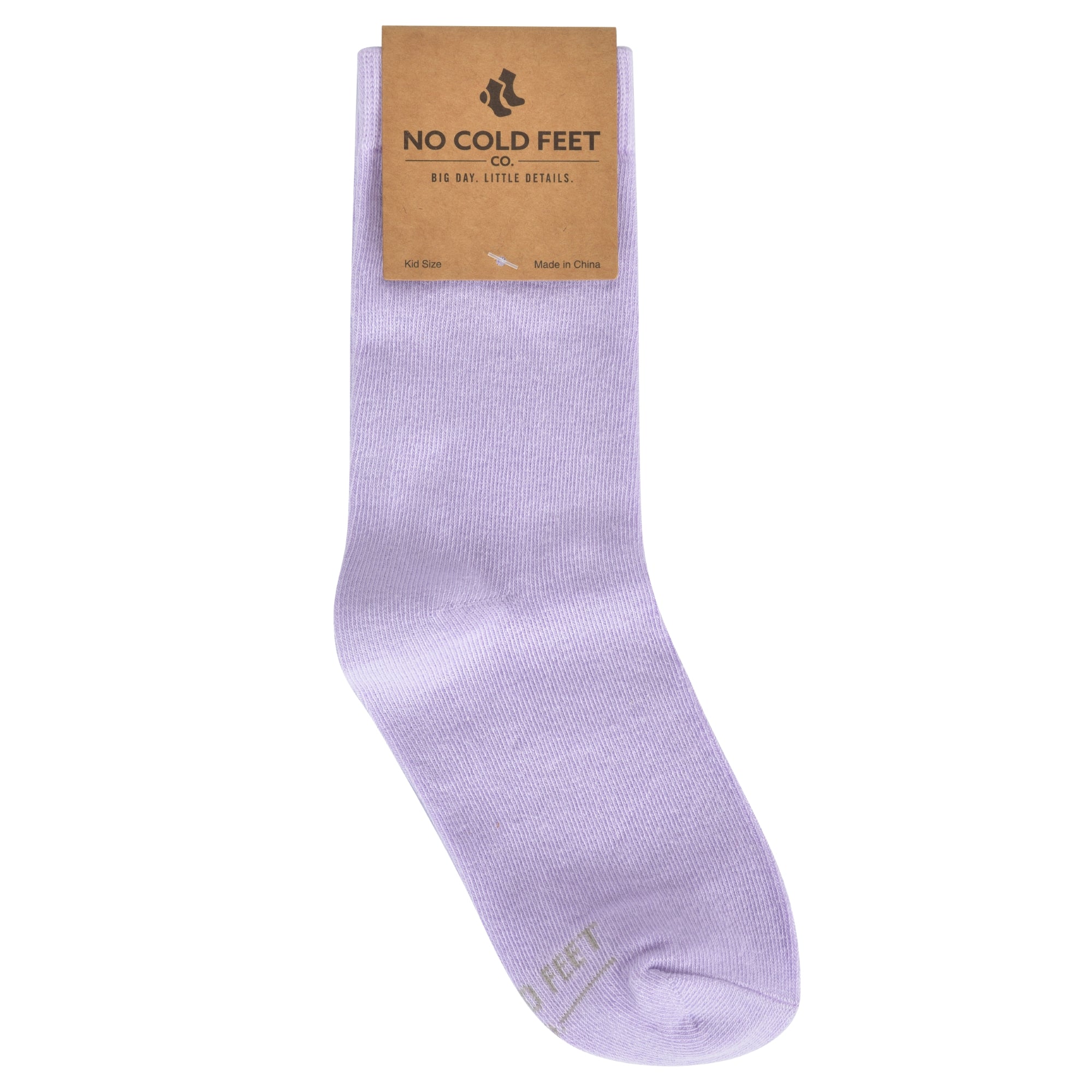 Solid Lilac Kids Socks