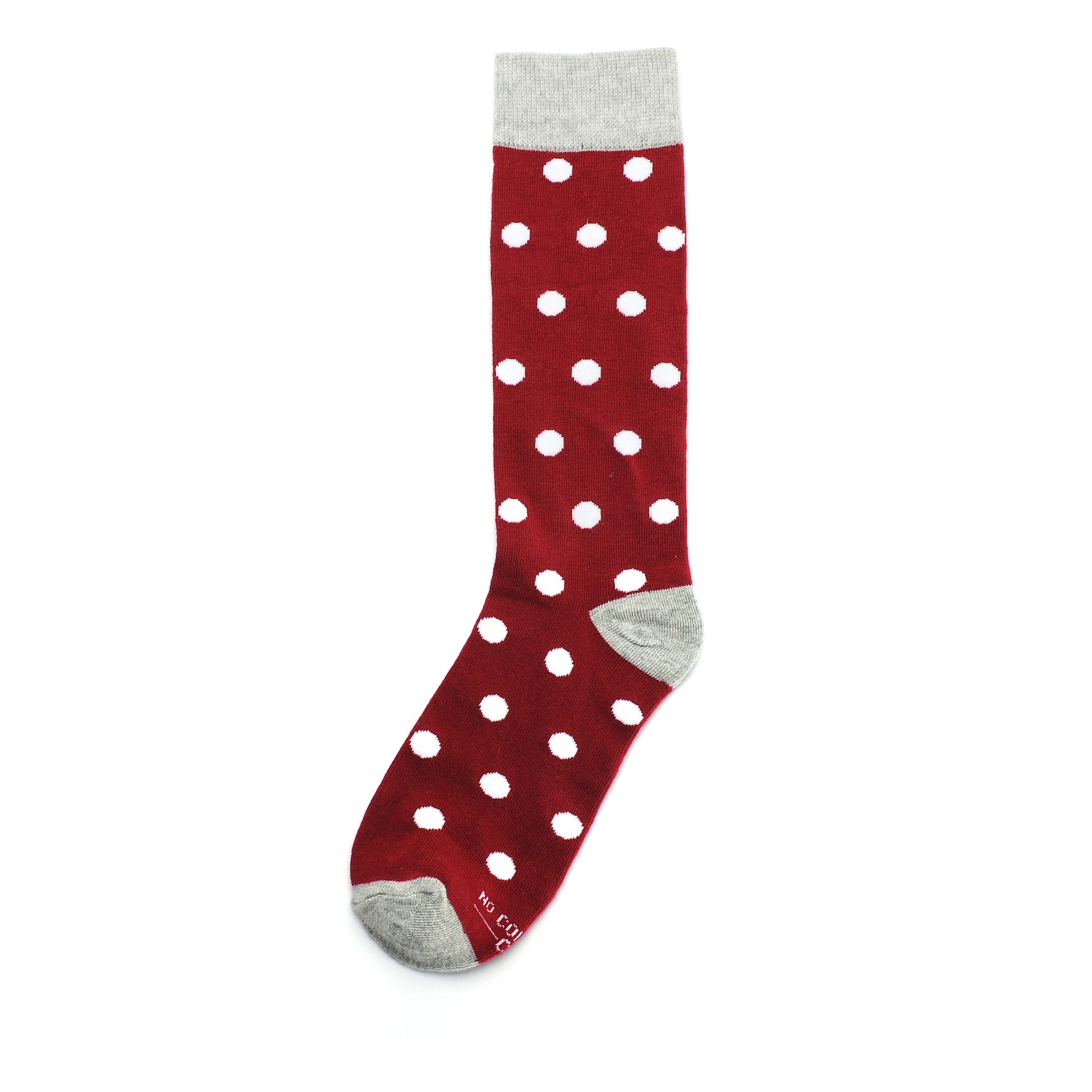 fun burgundy dress socks Solid Color Crew Cotton Dress Socks