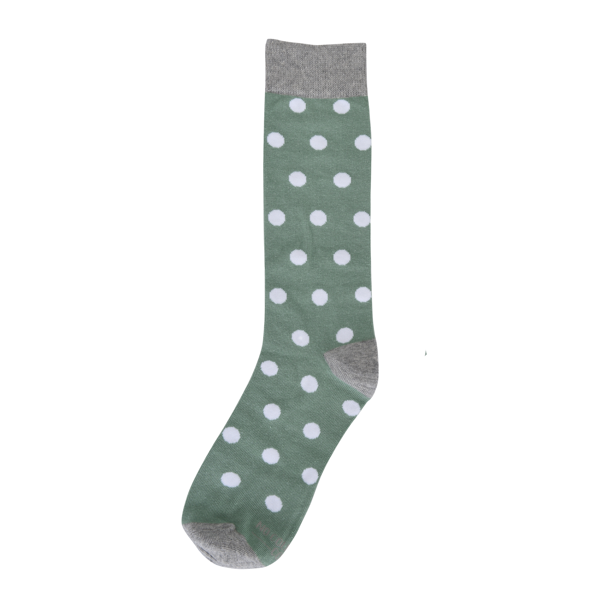 No Cold Feet Sage Green with White Polka Dot Socks No Cold Feet Sage Green with White Polka Dot Socks