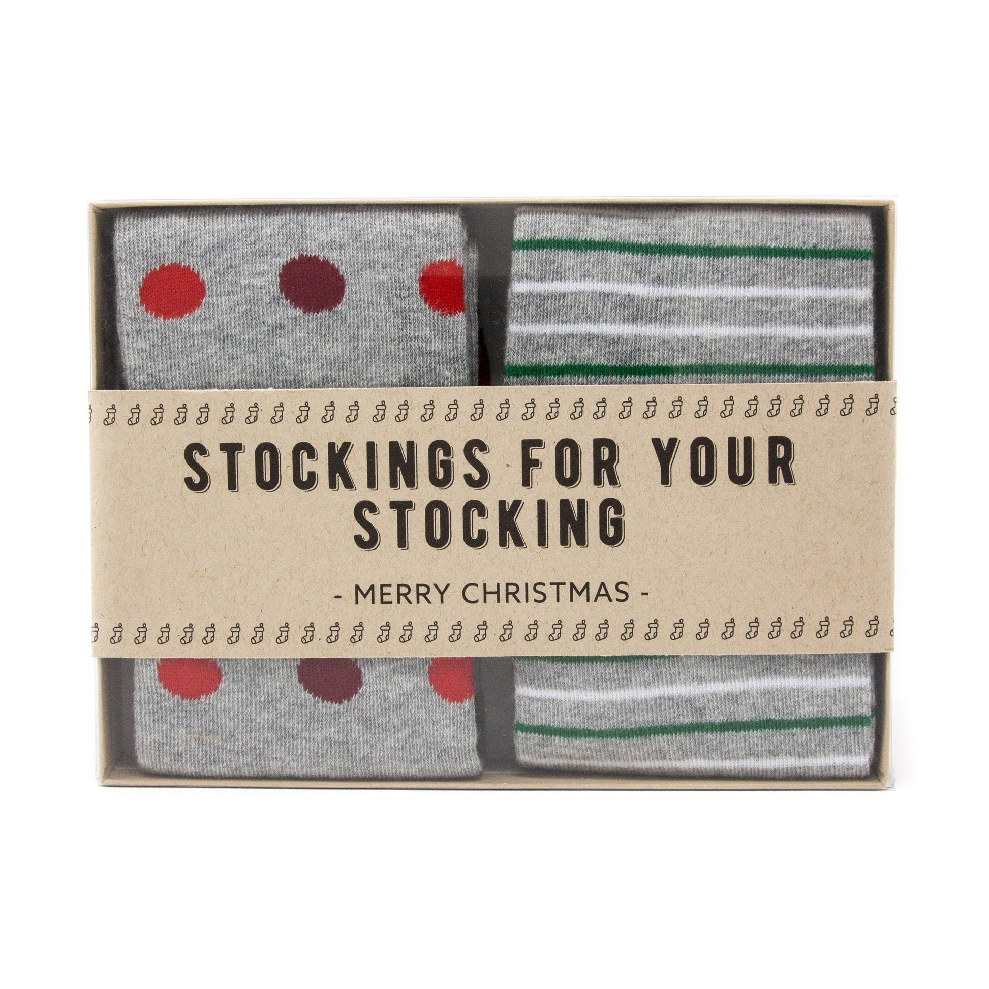 2-Sock Christmas Gift Box Set w/ Label | NoColdFeet