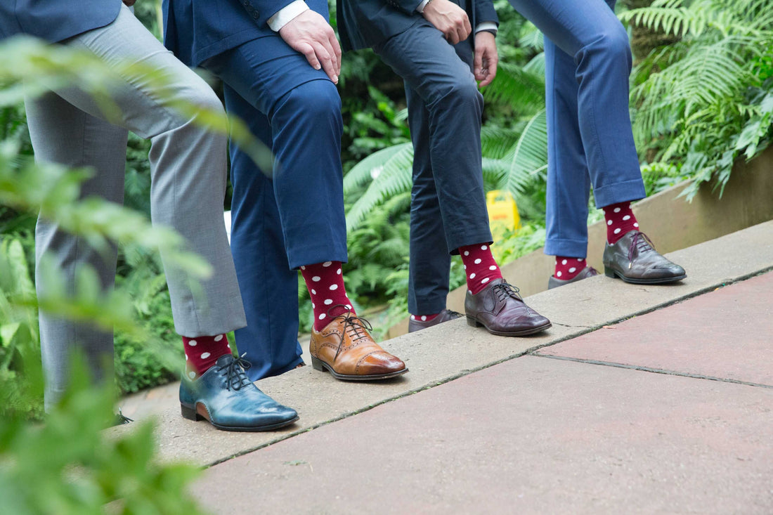 Elevate Your Wedding Day Look: 3 Socks and Ties Combinations for Groomsmen