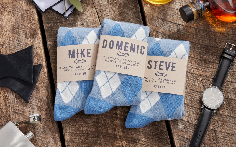 How to Ask Your Groomsmen with Personalized Sock Labels: A Step-by-Step Guide