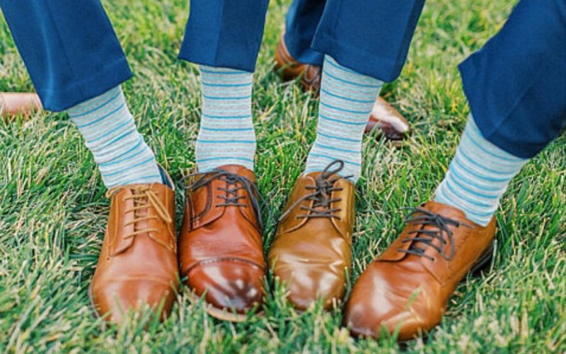 Subtle Statement: How to Wear Striped Socks for Office, Date Night, an – No Cold Feet