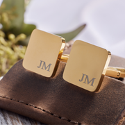 Engraved Square Cufflinks