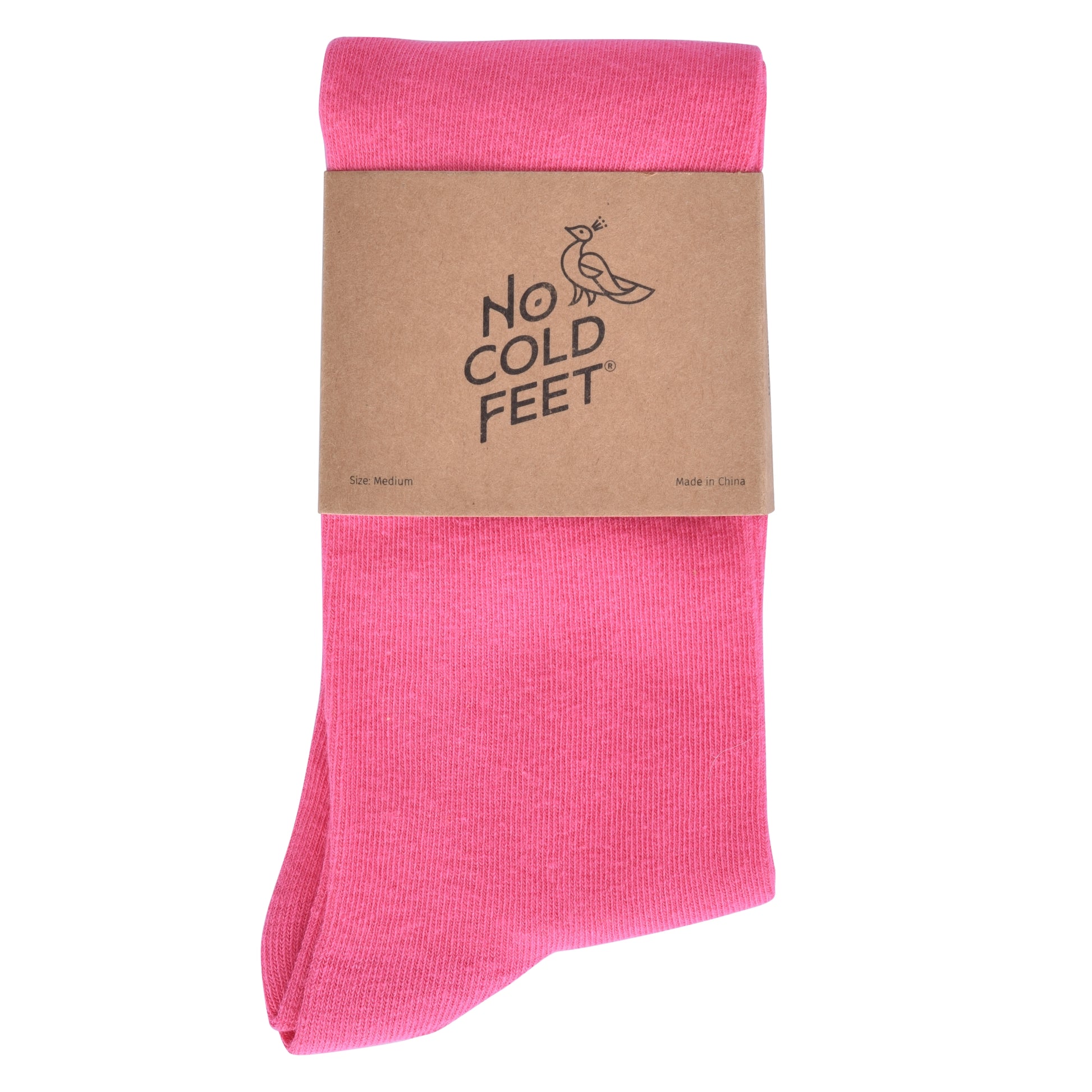 Solid Hot Pink Socks | Crew Dress Socks Men's 8-13 | No Cold Feet Co Solid Hot Pink Socks | Crew Dress Socks Men's 8-13 | No Cold Feet Co
