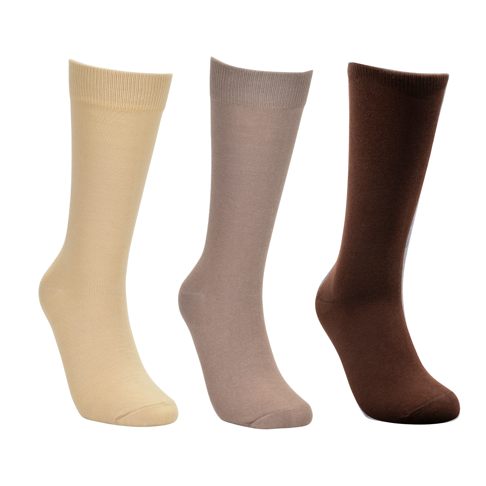 Neutral Solids Sock Trio