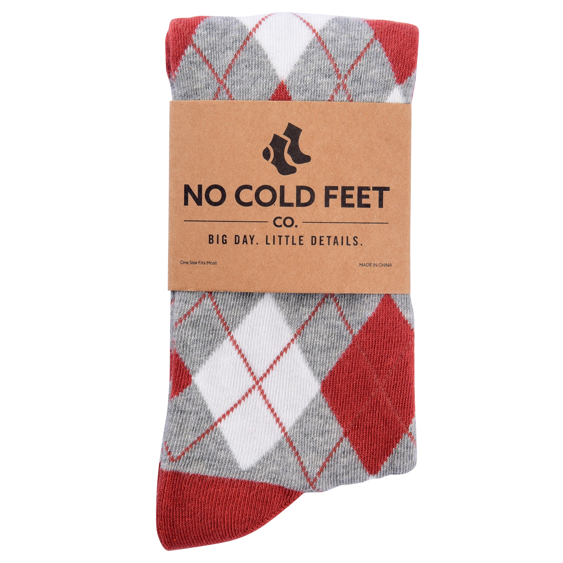 No Cold Feet Burnt Orange Argyle Socks No Cold Feet Burnt Orange Argyle Socks