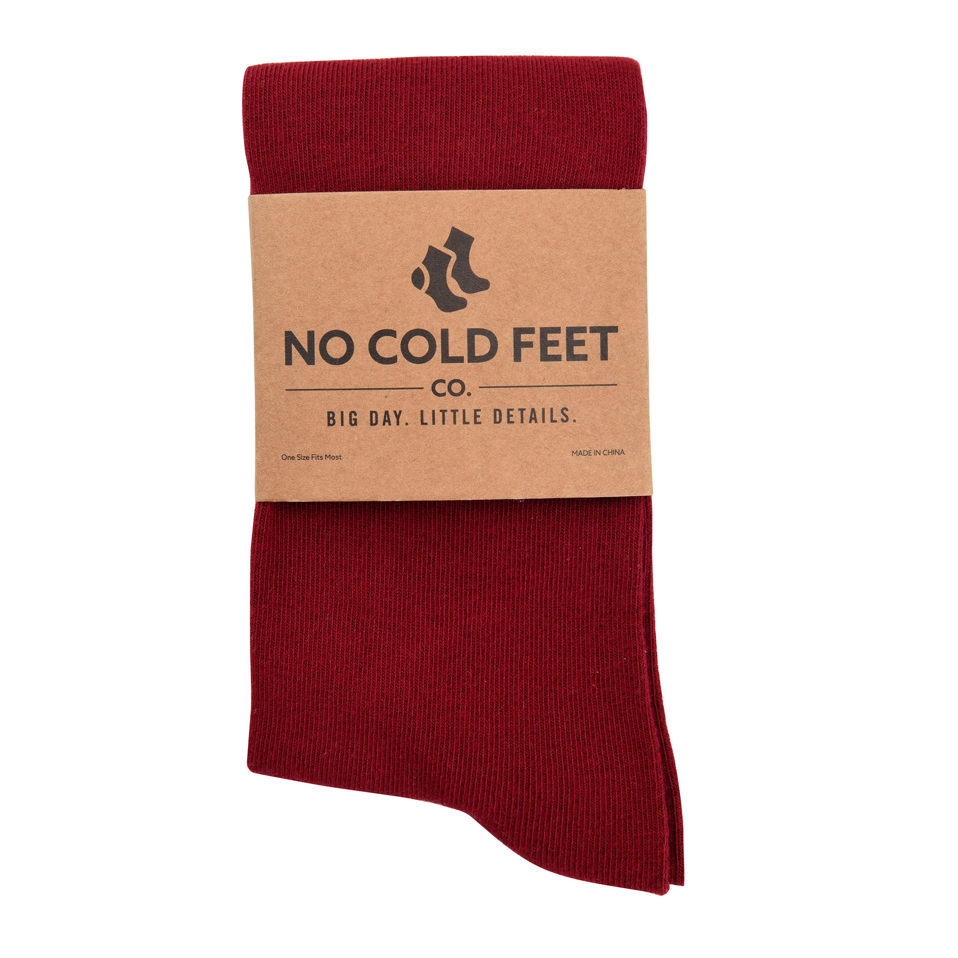 Solid Burgundy Dress Socks | Comfortable Crew Socks from No Cold Feet Co. Solid Burgundy Dress Socks | Comfortable Crew Socks from No Cold Feet Co.