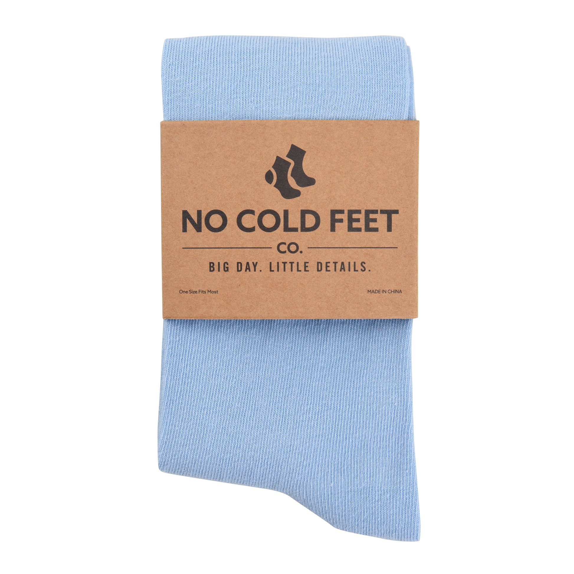 Solid Sky Blue Dress Socks for Groomsmen | No Cold Feet Co. Solid Sky Blue Dress Socks for Groomsmen | No Cold Feet Co.
