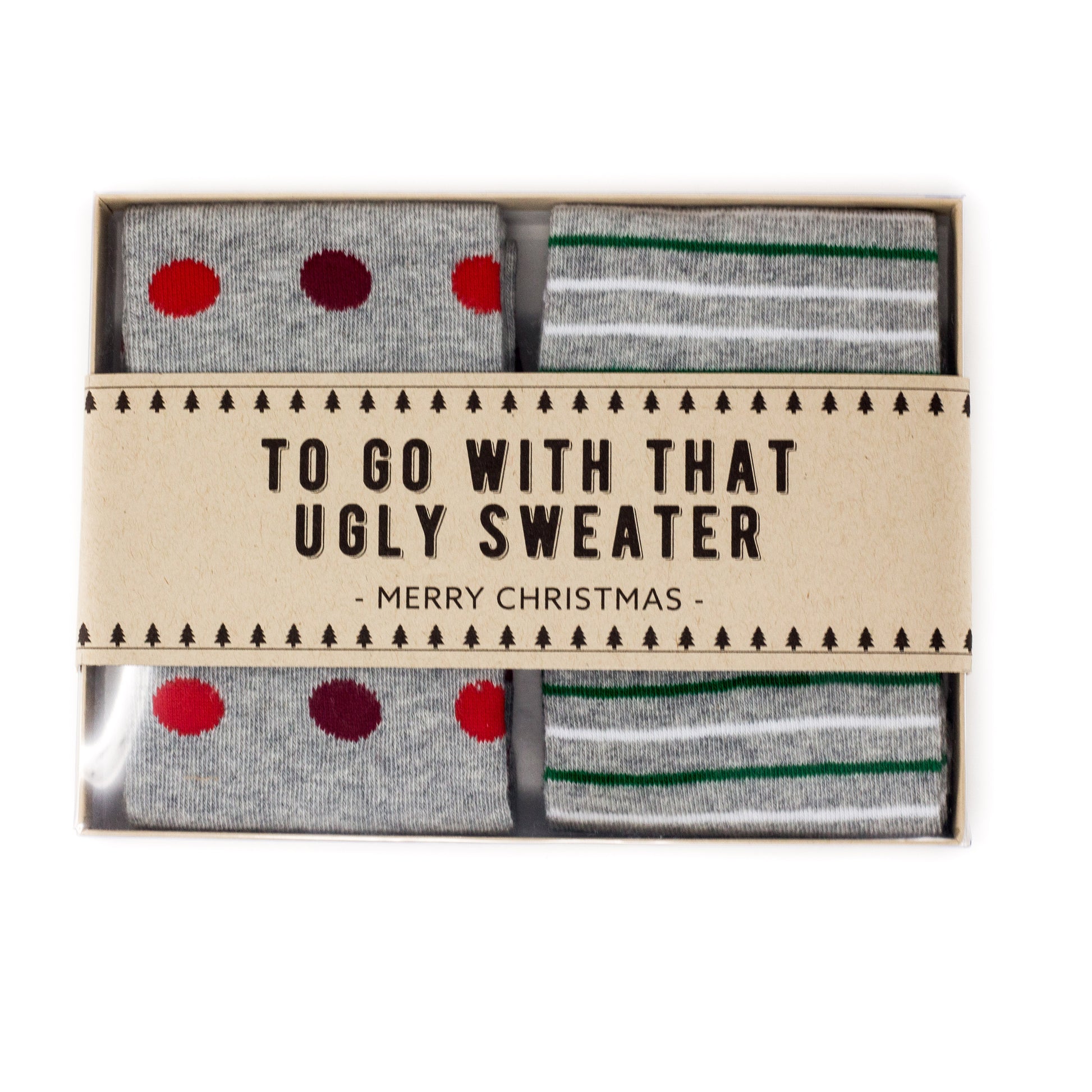 2-Sock Christmas Gift Box Set w/ Label | NoColdFeet