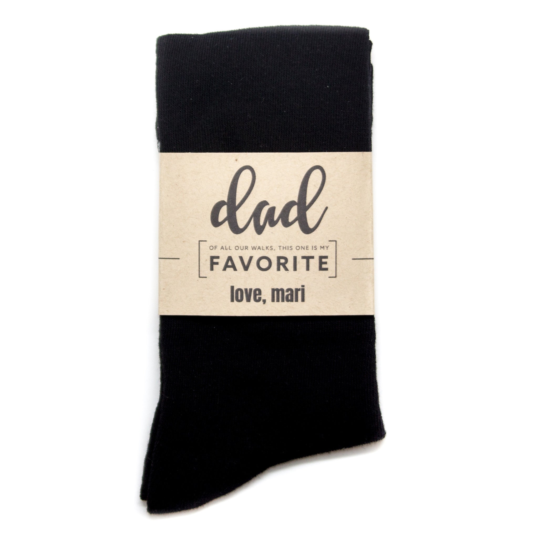 "Dad Favorite Walk" Label | NoColdFeet