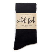 "In Case You Get Cold Feet" Label with Wedding Date | NoColdFeet